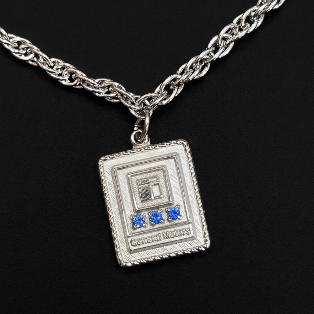 General Motors 1/10 10K Gold Filled Bracelet Charm General Motors Service Award